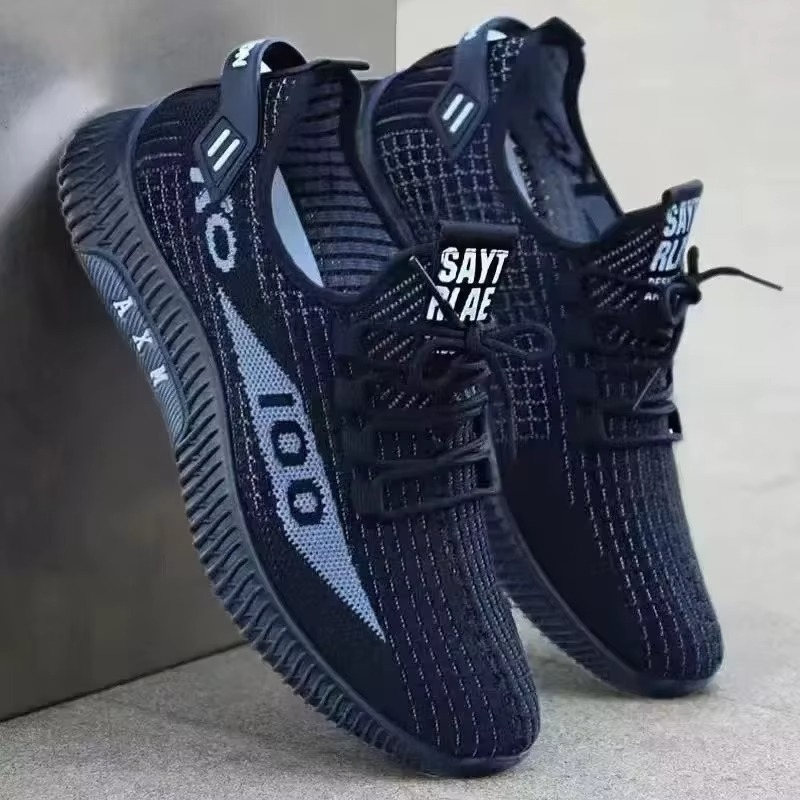 New Men's Sports Shoes Casual Breathable Soft Bottom Men's Sneaker Mesh Comfortable Shoes for Men Trendy and Versatile Man Shoes