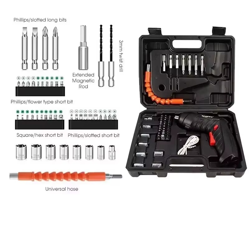 Screwdriver Drill Kit Folding Home Power Tools