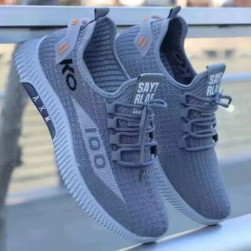 New Men's Sports Shoes Casual Breathable Soft Bottom Men's Sneaker Mesh Comfortable Shoes for Men Trendy and Versatile Man Shoes