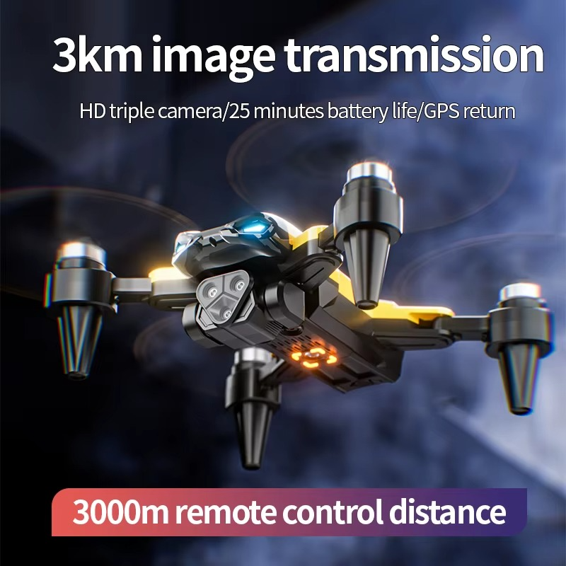 M5 Drone 8K Professional Triple Camera Brushless Motor Optical Flow Positioning Foldable Quadcopter RC Dron