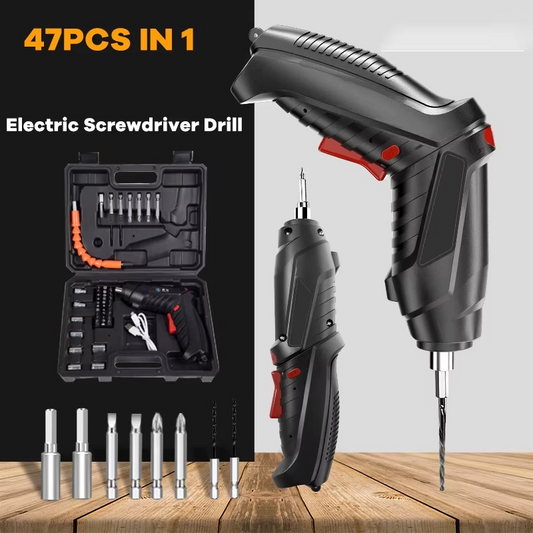 3.6V Screwdriver Kit Rechargeable Lithium Battery Cordless Electric Screwdriver Drill Kit Folding Home Power Tools