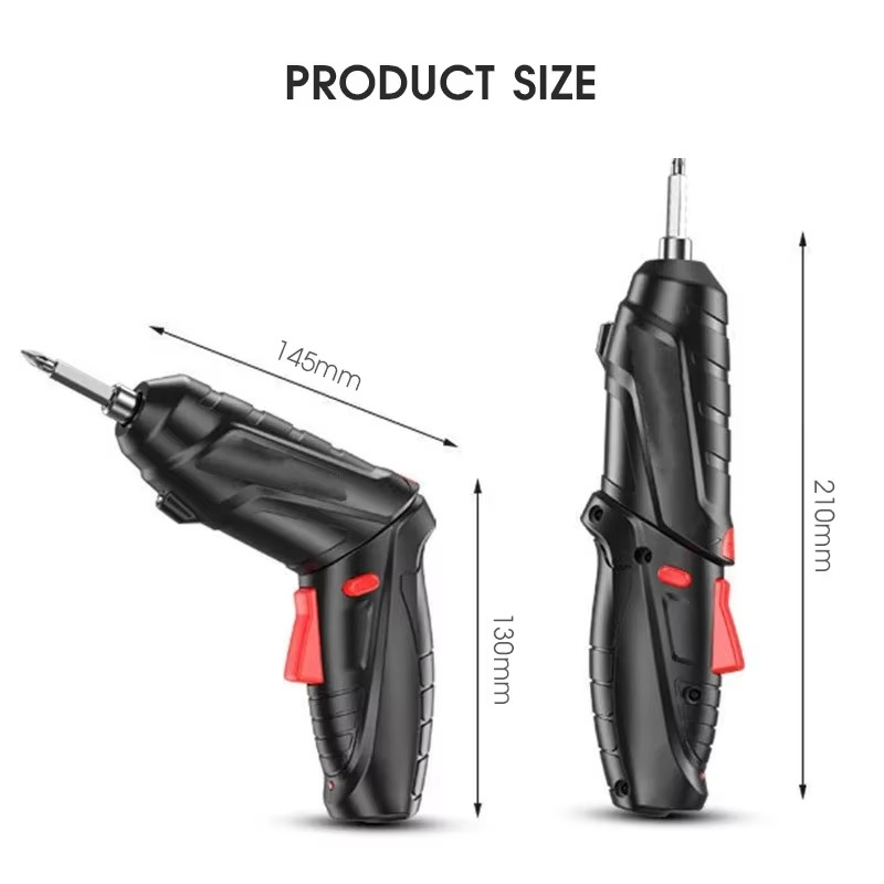 3.6V Screwdriver Kit Rechargeable Lithium Battery Cordless Electric Screwdriver Drill Kit Folding Home Power Tools