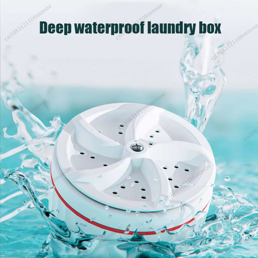 Portable washing machine turbine